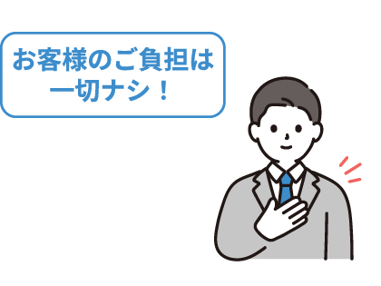 売れなくても場合お客様のご負担ゼロ